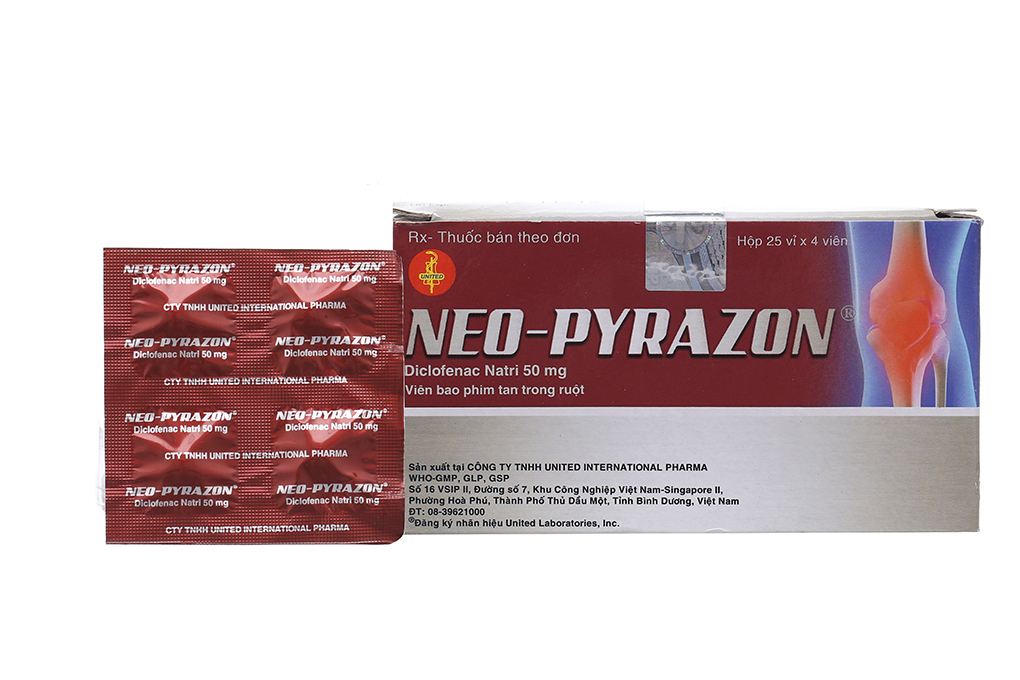 Neo Pyrazon giảm đau, kháng viêm xương khớp