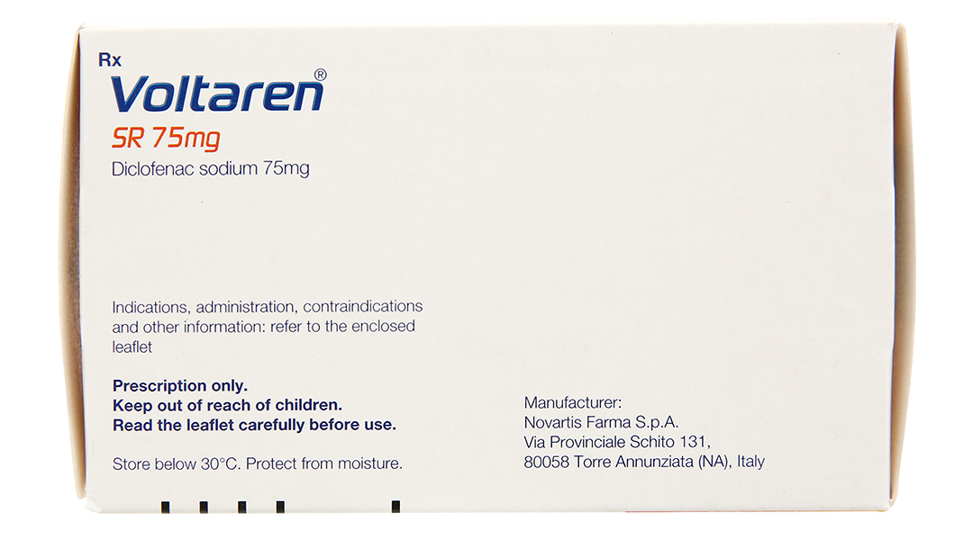 Voltaren SR 75mg giảm đau, kháng viêm xương khớp