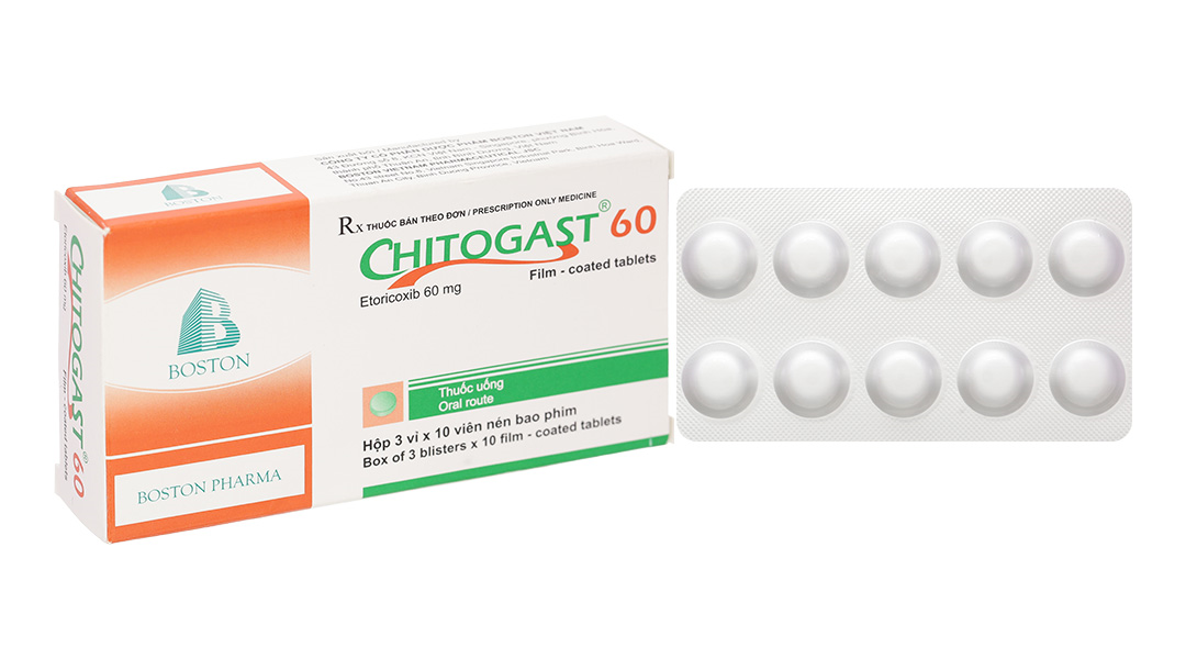 Chitogast 60 trị triệu chứng các bệnh viêm xương khớp cấp và mạn tính