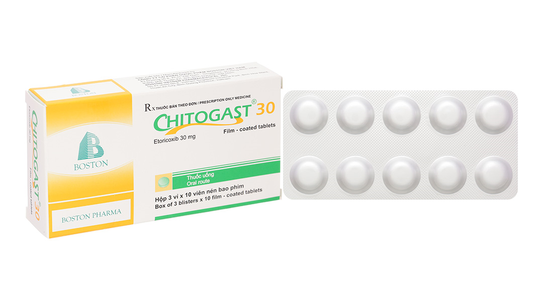 Chitogast 30 trị triệu chứng các bệnh viêm xương khớp cấp và mạn tính