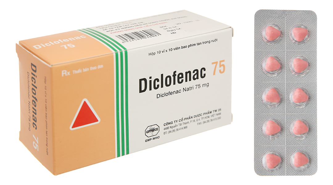 Các tác dụng phụ có thể gặp khi dùng Diclofenac 75mg