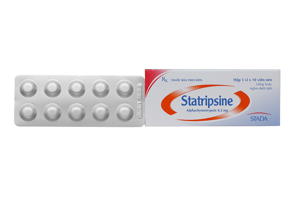 Statripsine Stada 4.2mg trị phù nề sau chấn thương