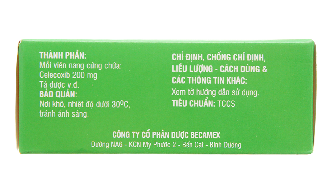 Beroxib 200mg giảm đau, kháng viêm xương khớp