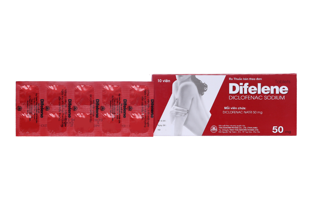 Difelene 50mg giảm đau, kháng viêm xương khớp