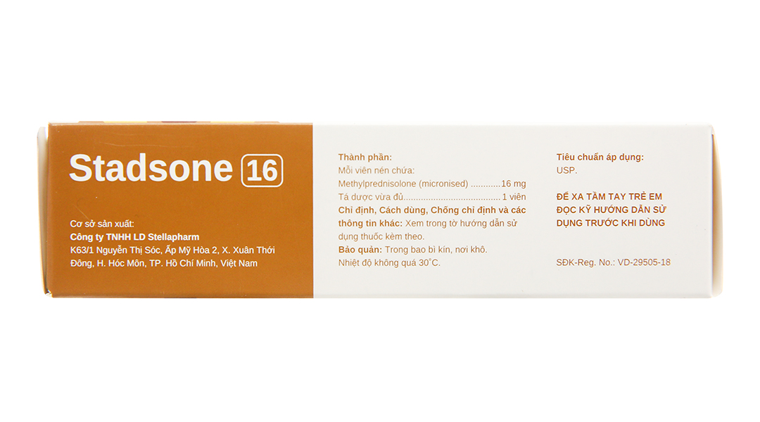 Stadsone 16 thuốc kháng viêm, ức chế miễn dịch