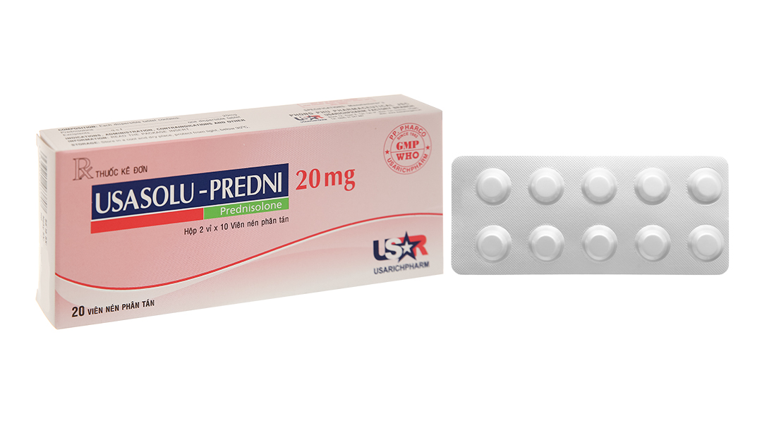 UsaSolu-Predni 20mg hỗ trợ kháng viêm, ức chế miễn dịch