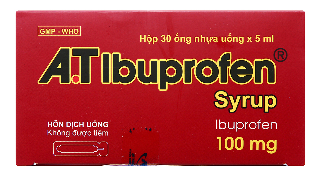 Hỗn dịch uống A.T Ibuprofen Syrup giảm đau, kháng viêm