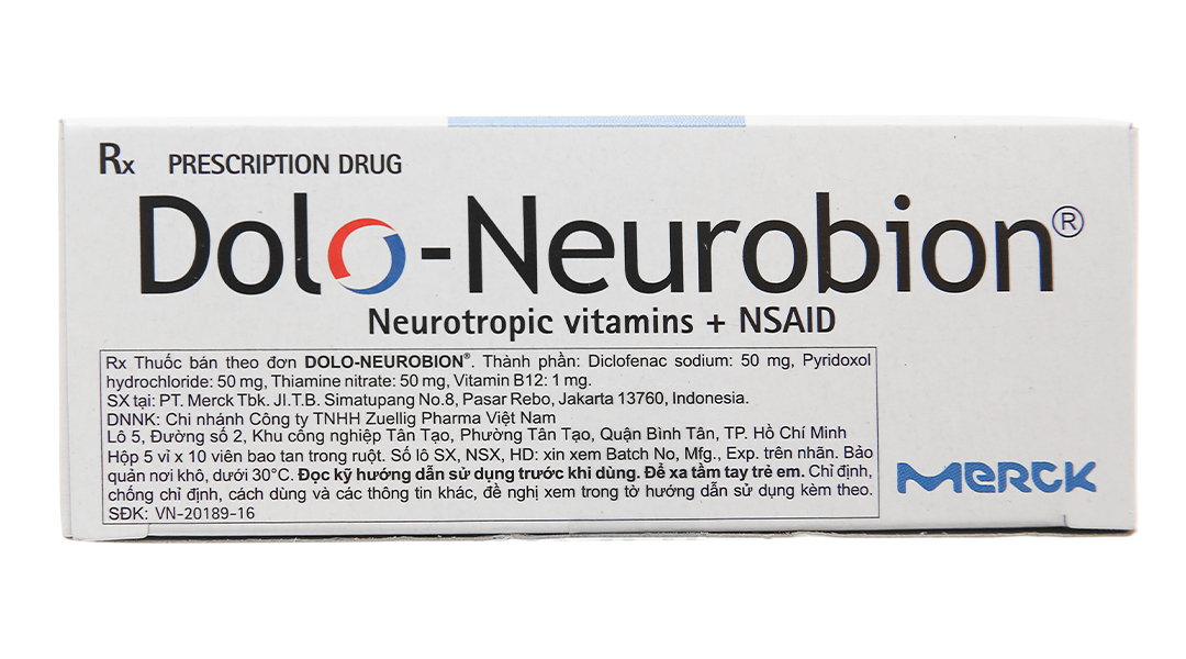 Dolo Neurobion giảm đau khớp, thấp khớp, đau dây thần kinh