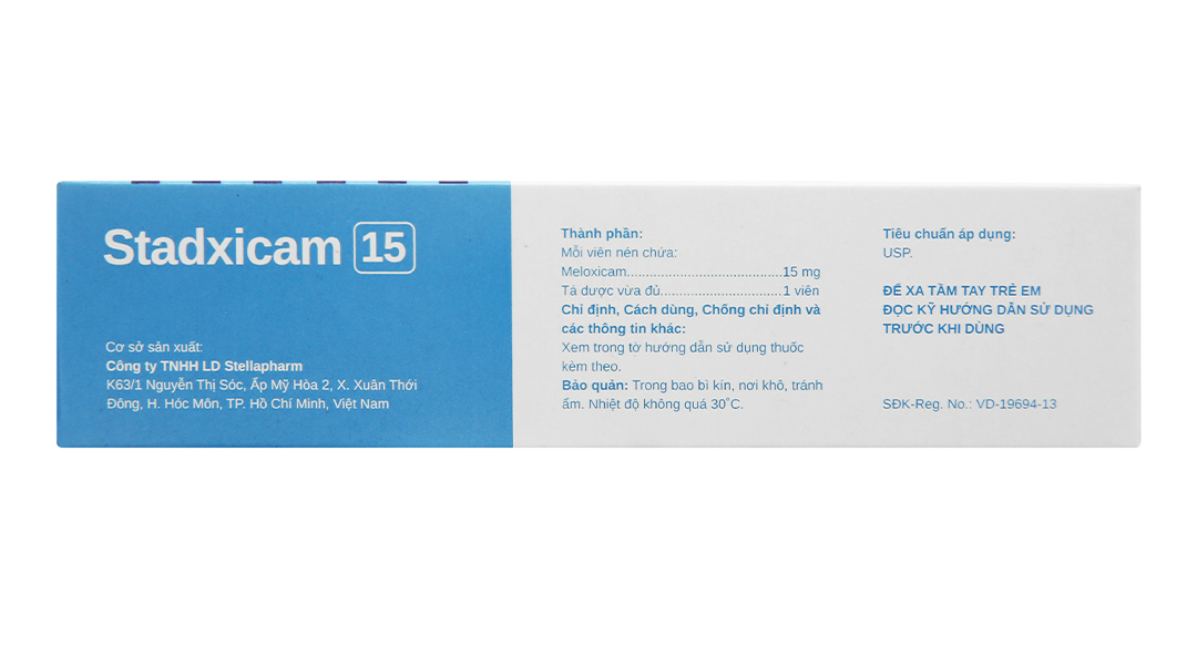 Stadxicam 15mg trị viêm xương khớp