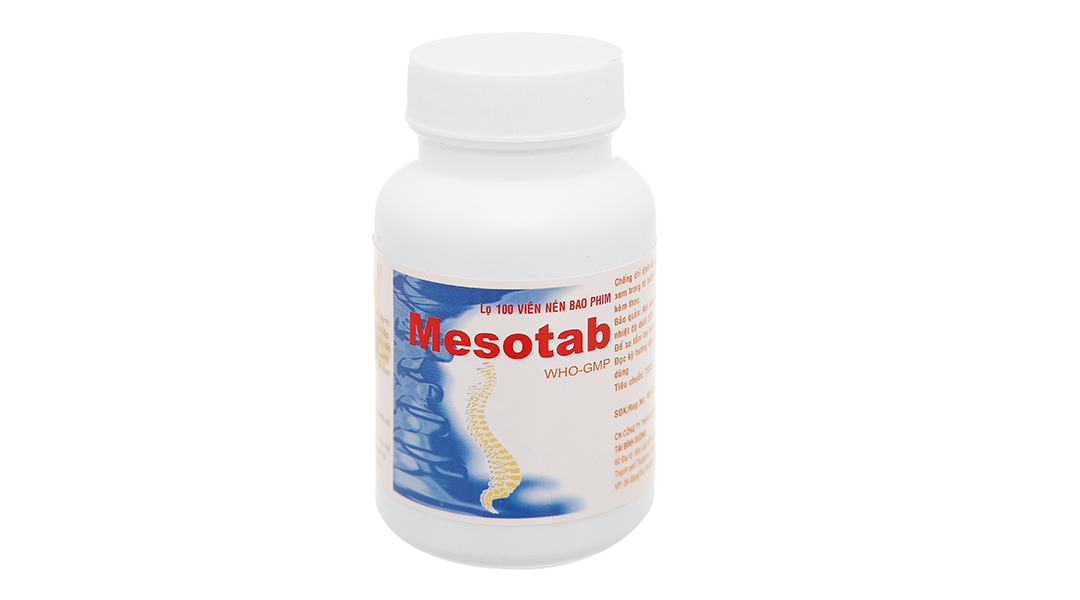 Mesotab 500mg giảm đau, kháng viêm xương khớp