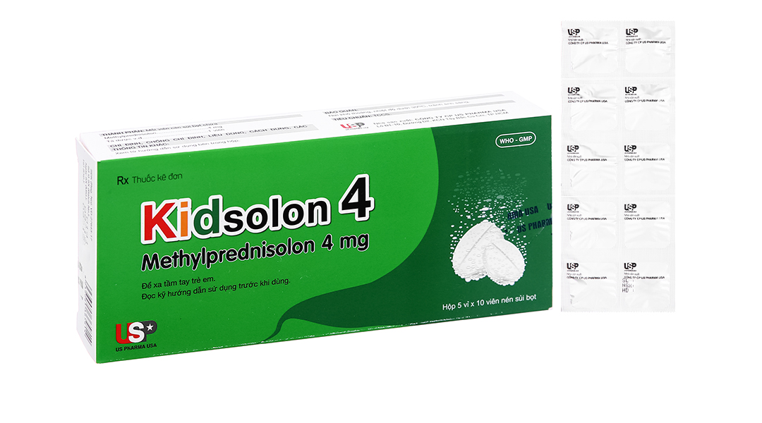 Viên sủi Kidsolon 4 hỗ trợ kháng viêm, giảm miễn dịch