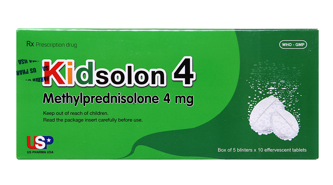 Viên sủi Kidsolon 4 hỗ trợ kháng viêm, giảm miễn dịch