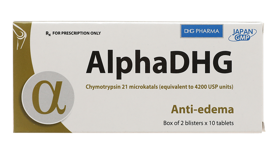 AlphaDHG 4200IU trị phù nề sau chấn thương