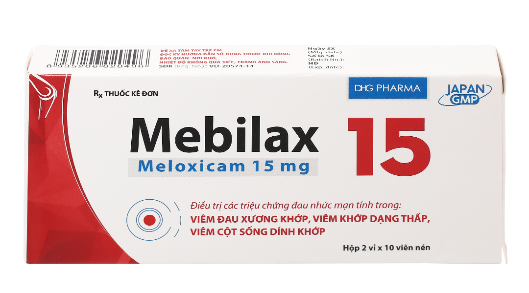 Mebilax 15 giảm đau, kháng viêm xương khớp