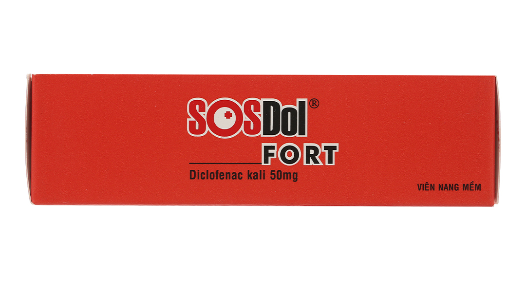 SOSDol Fort 50mg giảm đau, kháng viêm xương khớp, gout cấp