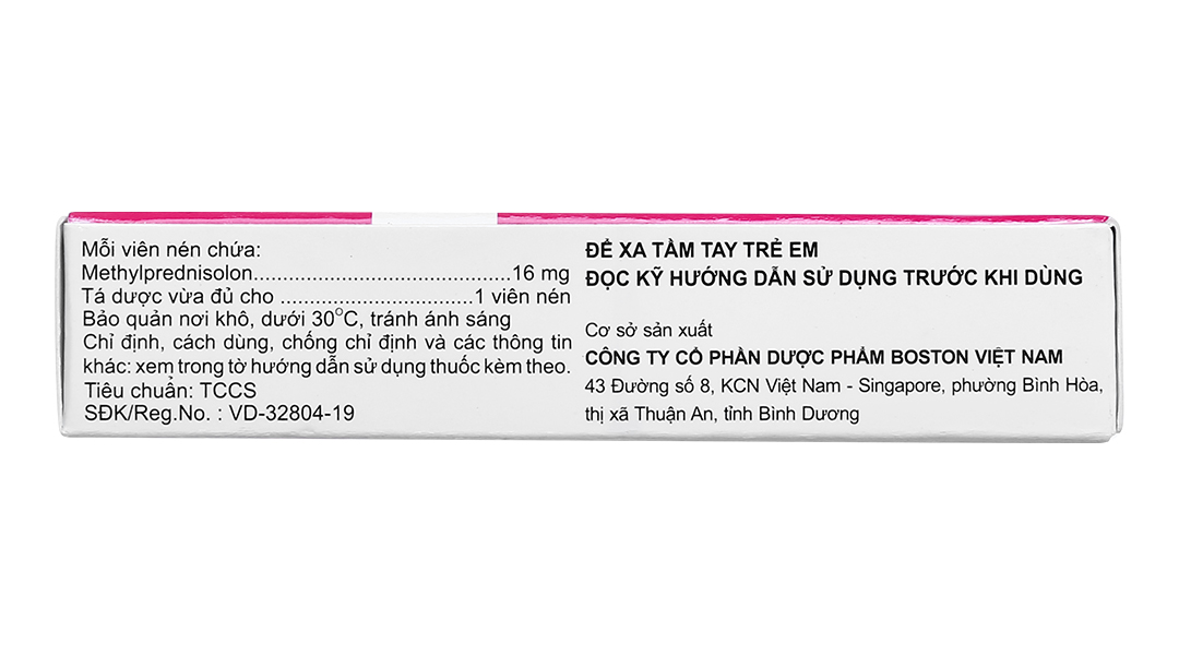 Methylboston 16 thuốc kháng viêm