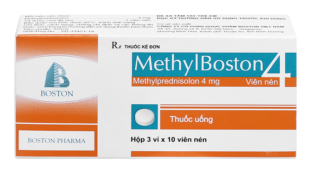 MethylBoston 4 thuốc kháng viêm