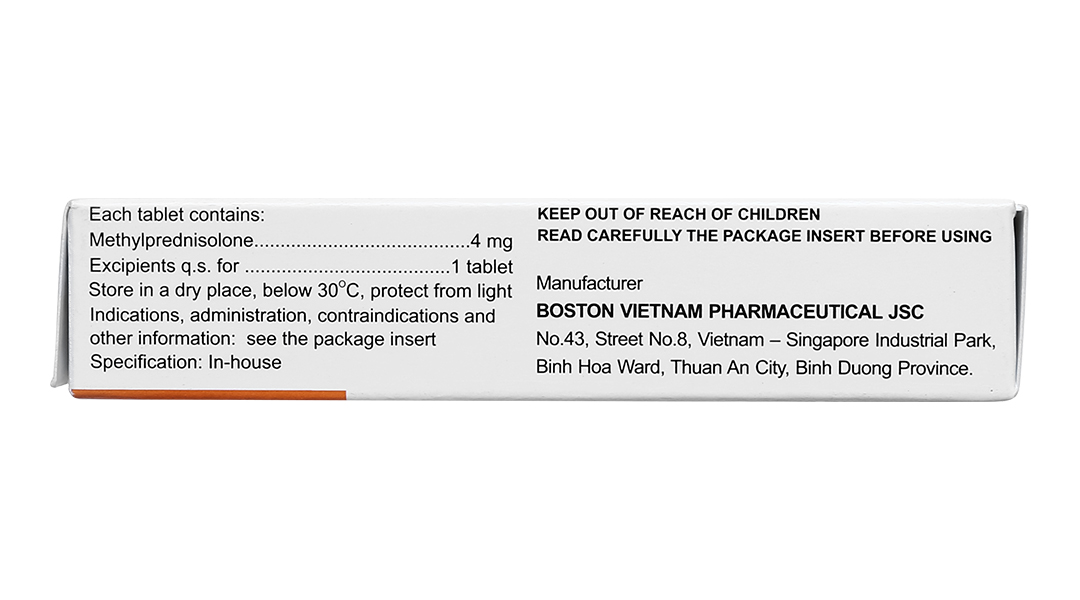 MethylBoston 4 thuốc kháng viêm