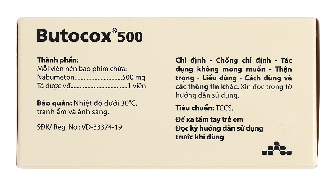 Butocox 500mg giảm đau, kháng viêm trong điều trị thoái hóa khớp