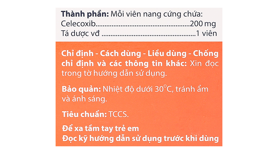 Agilecox 200 điều trị thoái hoá khớp, viêm khớp dạng thấp