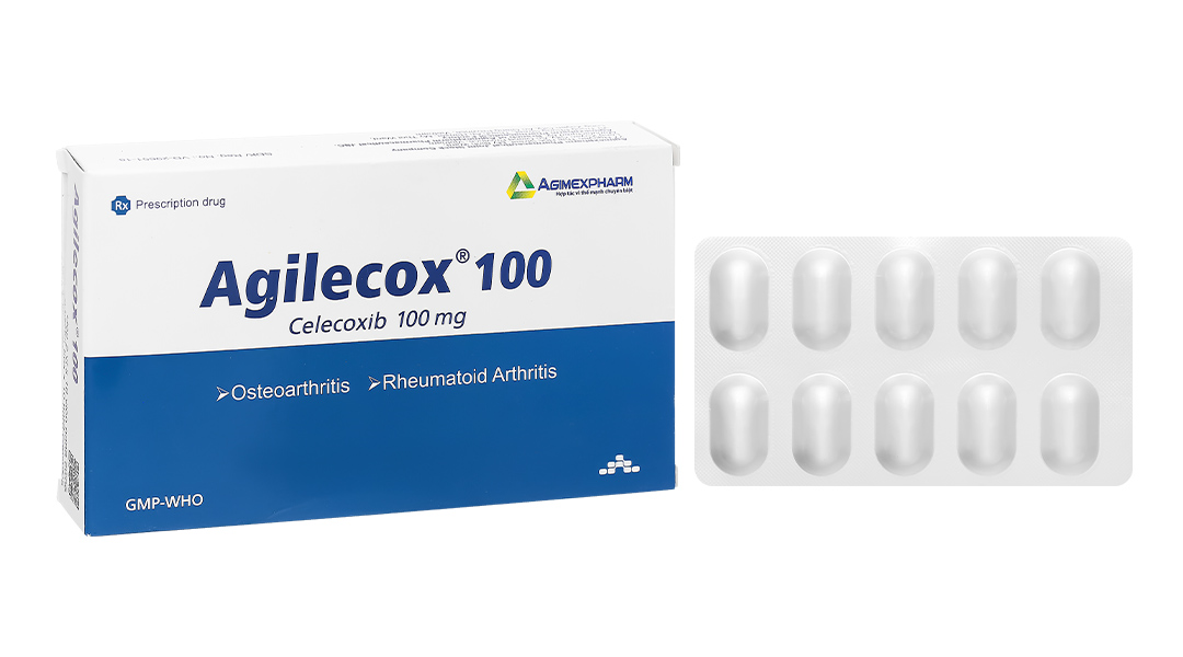 Agilecox 100 giảm đau và giảm viêm xương khớp, thoái hoá khớp