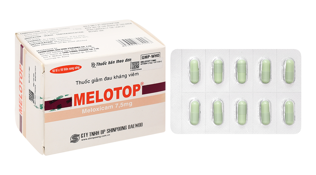 Melotop 7.5mg giảm đau, kháng viêm xương khớp