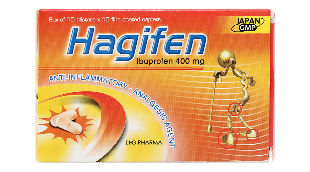 Hagifen 400mg giảm đau, hạ sốt, kháng viêm