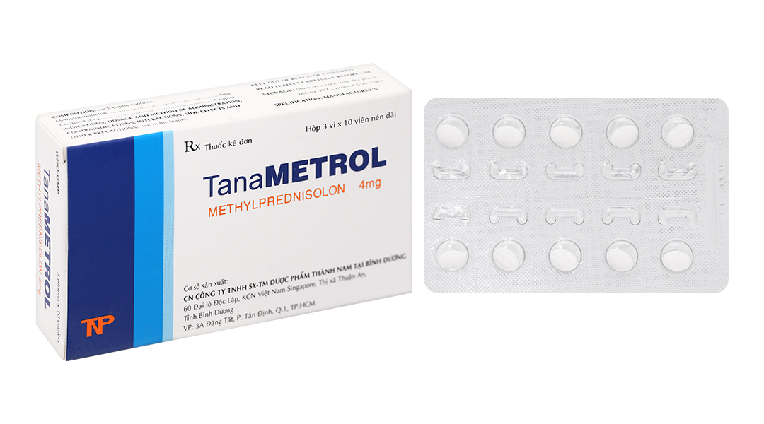 TanaMetrol 4mg hỗ trợ liệu pháp cần chống viêm và giảm miễn dịch