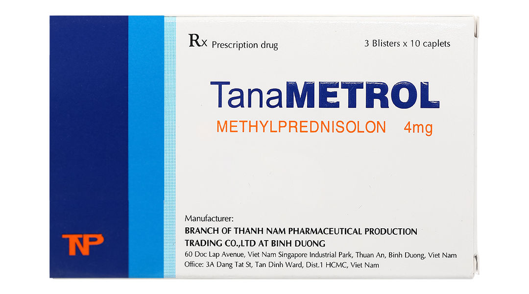 TanaMetrol 4mg hỗ trợ liệu pháp cần chống viêm và giảm miễn dịch