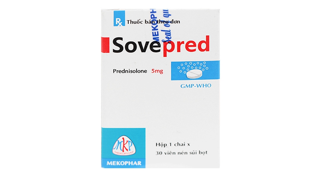 Viên sủi Sovepred 5mg chống viêm và ức chế miễn dịch