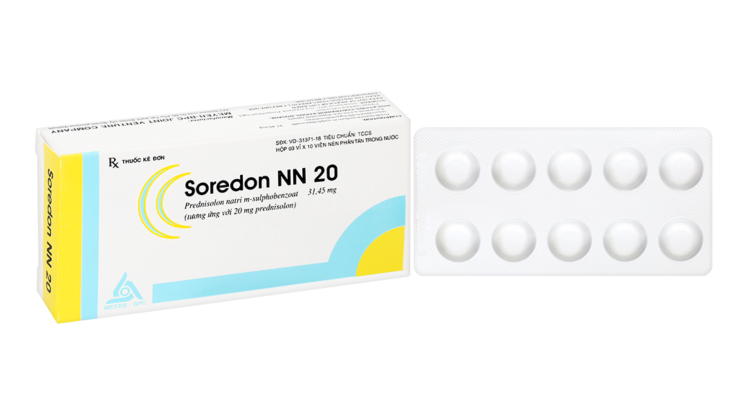 Soredon NN 20 hỗ trợ chống viêm và ức chế miễn dịch