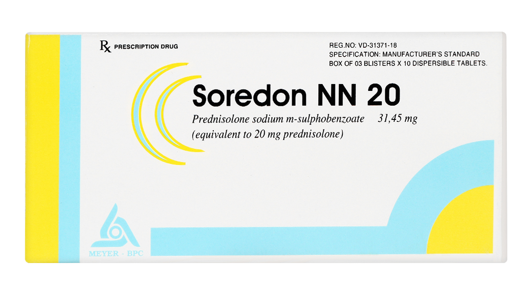 Soredon NN 20 hỗ trợ chống viêm và ức chế miễn dịch