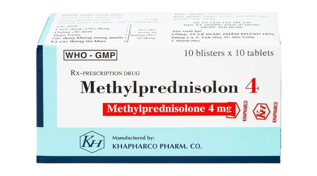 Methylprednisolon 4 Khapharco kháng viêm, ức chế miễn dịch