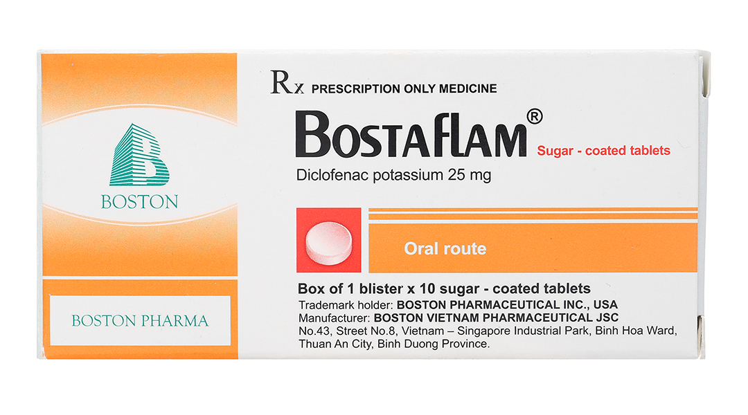 Bostaflam giảm đau, kháng viêm xương khớp