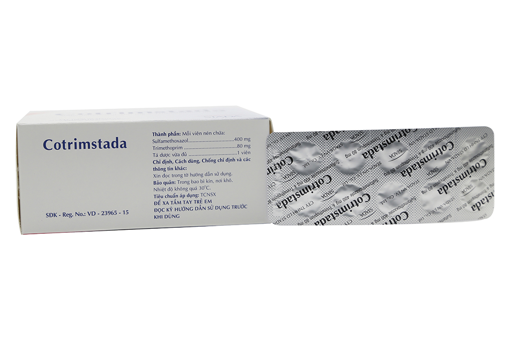 Cotrimstada 400mg/80mg trị nhiễm khuẩn