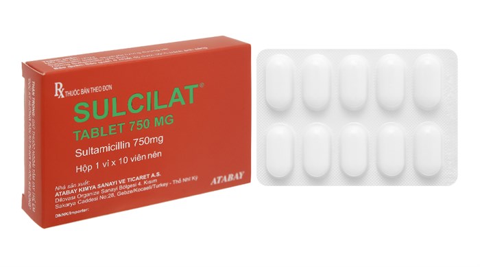Thuốc kháng sinh Sulcilat 750mg hộp 10 viên-Nhà thuốc An Khang