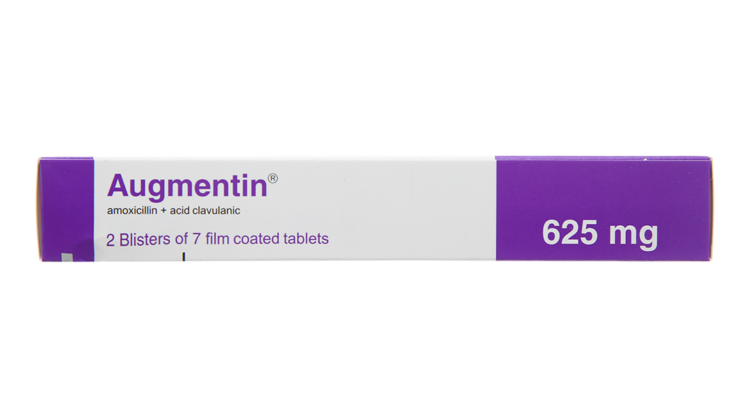 Augmentin 625mg trị nhiễm khuẩn do vi khuẩn nhạy cảm