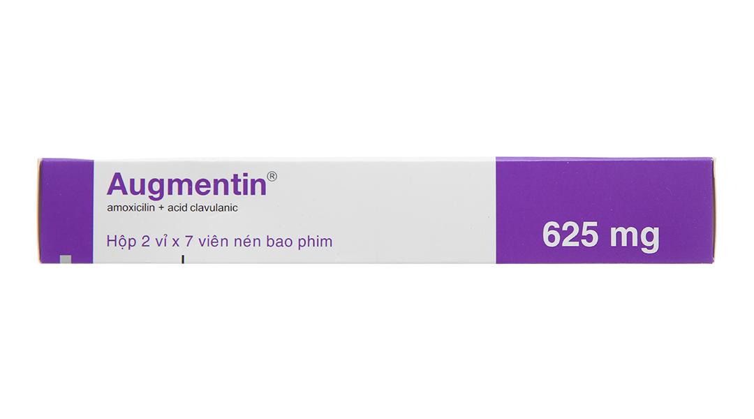 Augmentin 625mg trị nhiễm khuẩn do vi khuẩn nhạy cảm