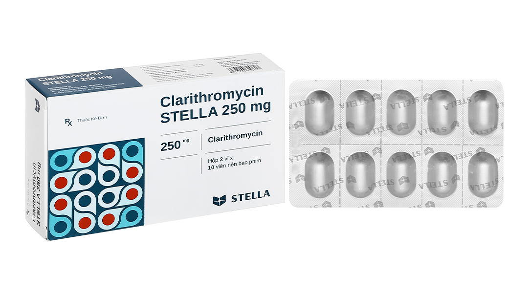 Thông tin về thuốc Clarithromycin 250mg