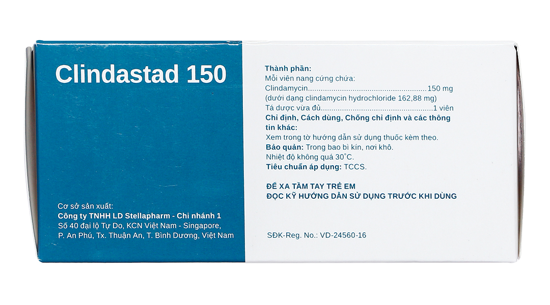 Clindastad 150 trị nhiễm khuẩn