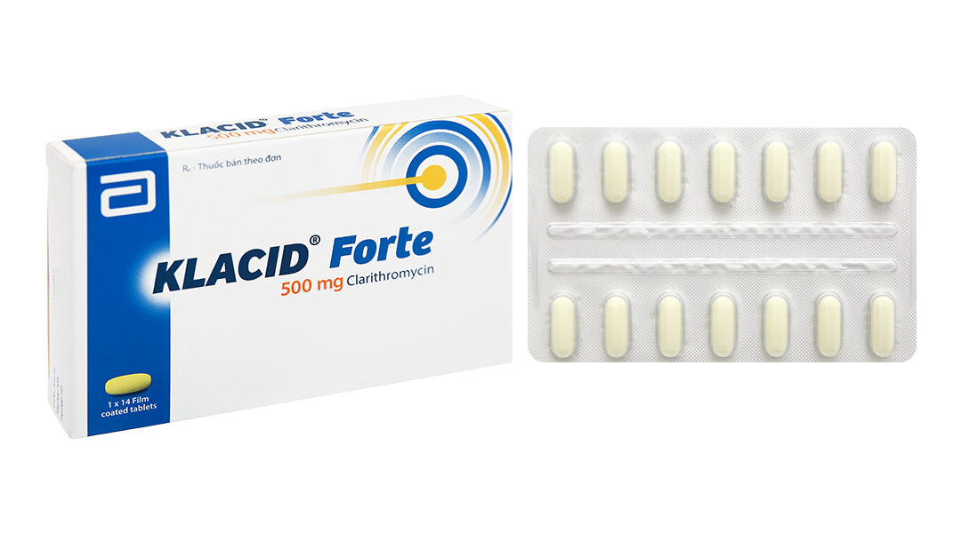 Klacid Forte 500mg trị nhiễm trùng do một hoặc nhiều vi khuẩn nhạy cảm
