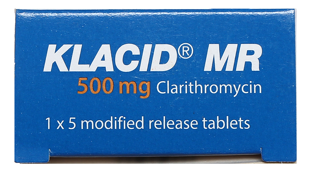 Klacid MR 500mg trị các nhiễm khuẩn do vi khuẩn nhạy cảm