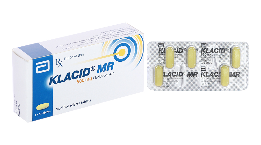 Thông tin về thuốc Klacid MR 500mg