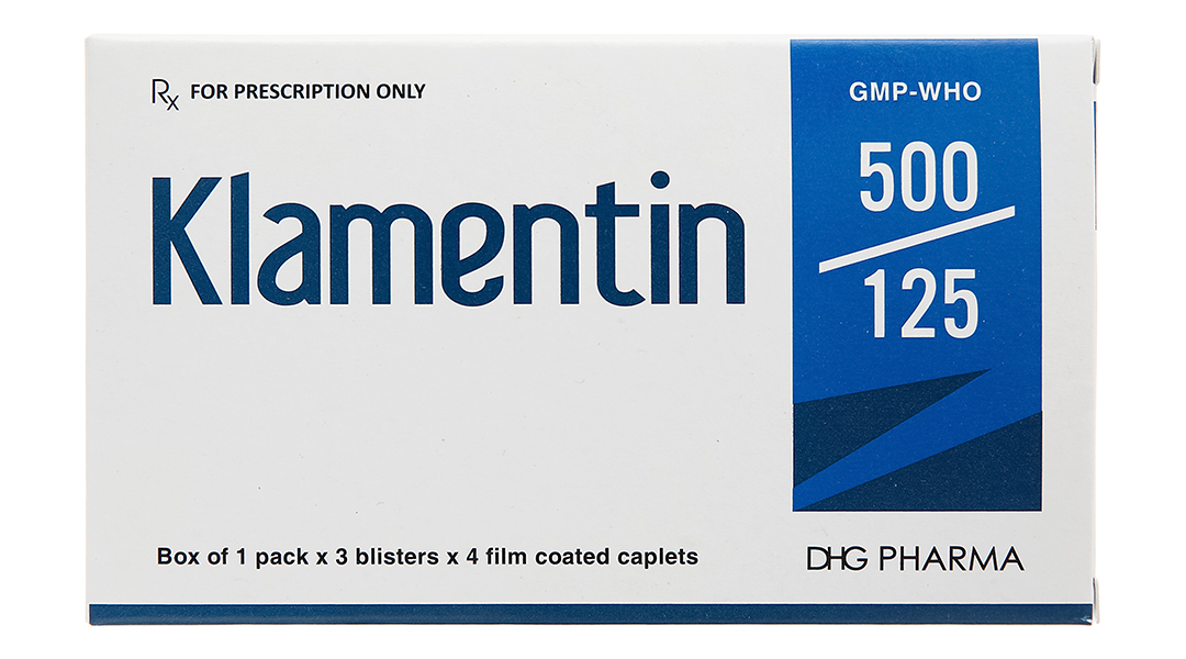 Klamentin 500/125 trị nhiễm khuẩn