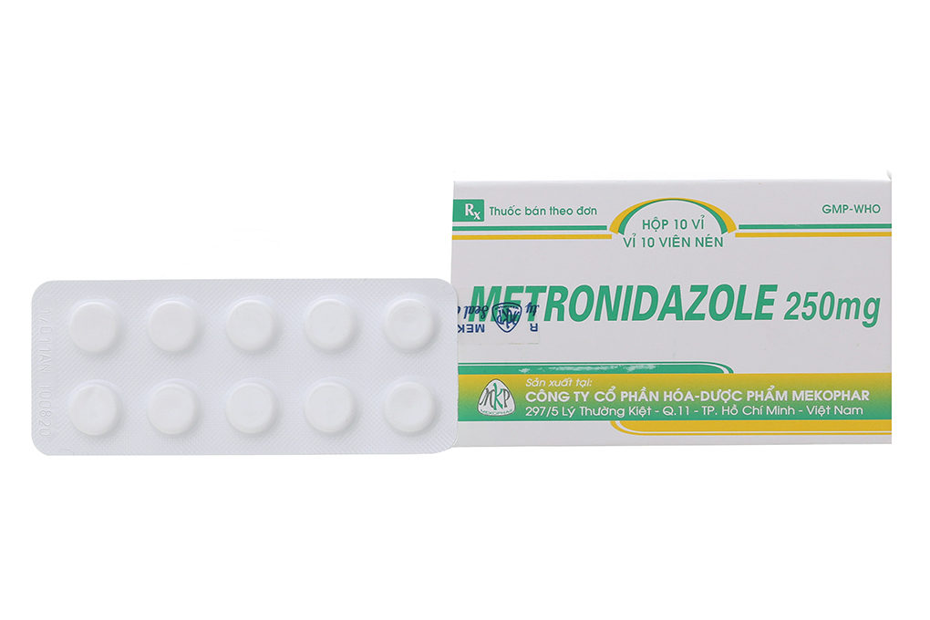 Metronidazole Mekophar 250mg trị nhiễm khuẩn