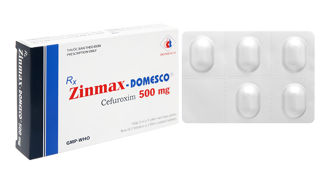 Zinmax-Domesco 500mg trị nhiễm khuẩn đường hô hấp