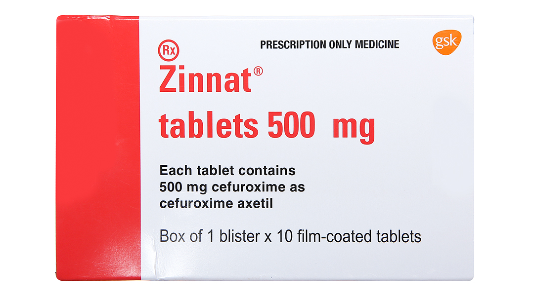 Zinnat Tablets 500mg trị nhiễm khuẩn