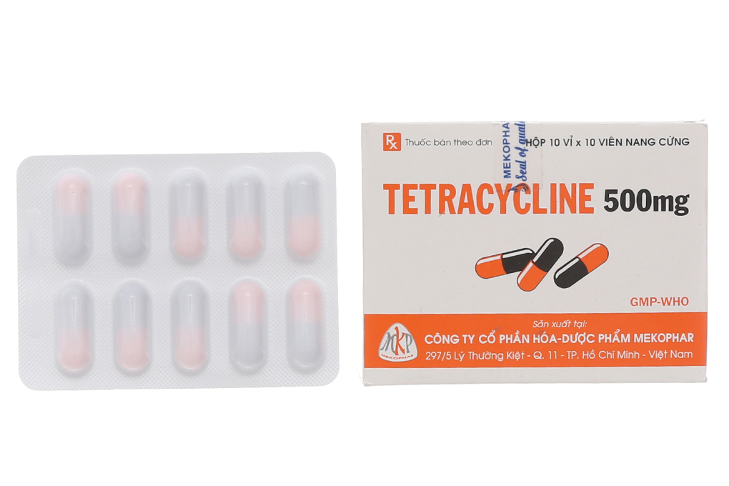 Tetracycline Mekophar 500mg trị nhiễm khuẩn