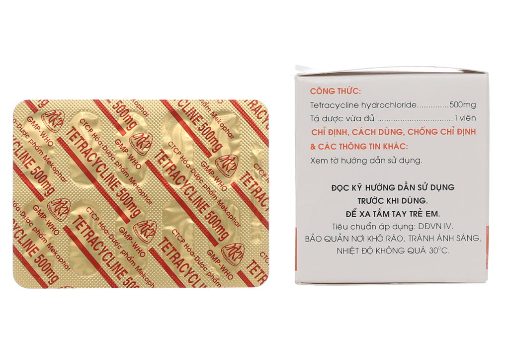 Tetracycline Mekophar 500mg trị nhiễm khuẩn