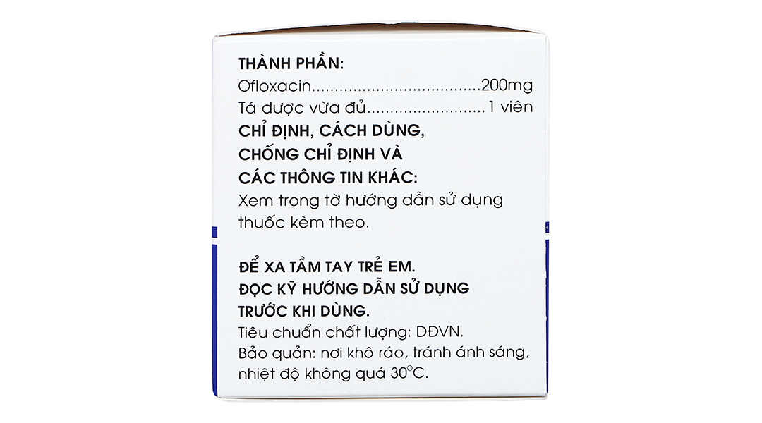 Ofloxacin Mekophar 200mg trị nhiễm khuẩn